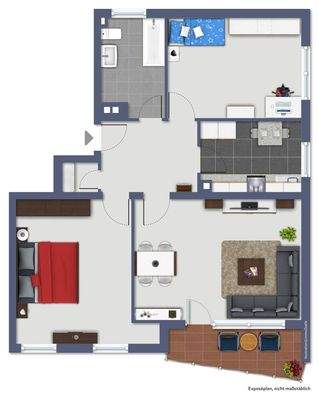 Grundriss 2.Obergeschoss links