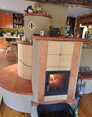 Grundofen im Wohnbereich