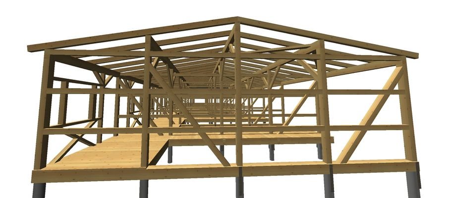 3D-Visualisierung Ansicht Giebel