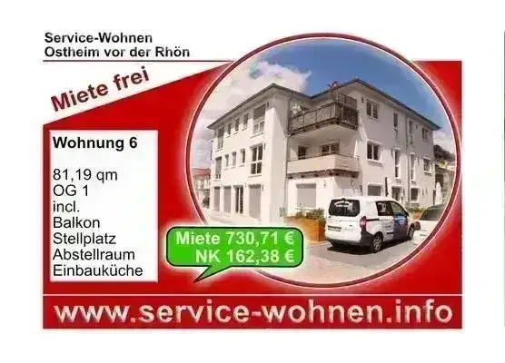 Service Wohnen Ostheim rhön Mietwohnung frei 
