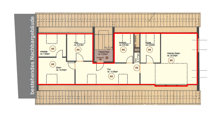 Grundriss Dachgeschoss