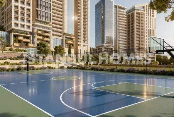 Forest-View Apartments in a Prestigious Complex in Istanbul Sariyer