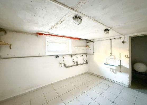 Waschmaschinenanschluss im Keller