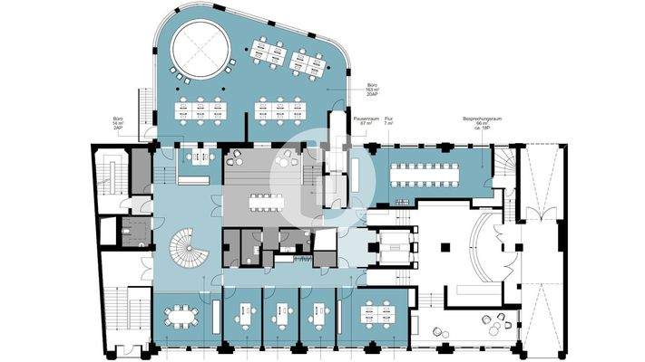 Erdgeschoss mit ca. 700 m²