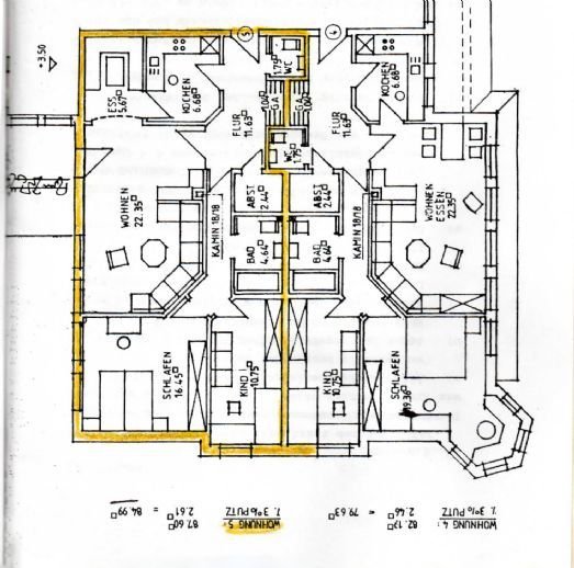 Wohnung im 1. OG  80,5 qm mit Balkon in Bechhofen