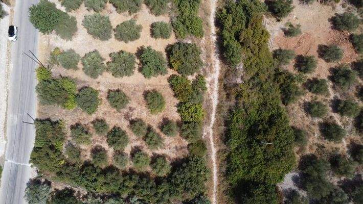 Kreta, Almyrida: Schönes Grundstück mit Baugenehmigung zu verkaufen