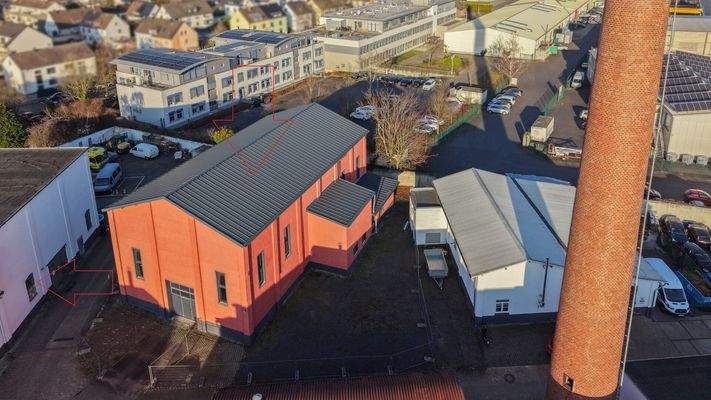 Luftaufnahme - Halle 1 & 2