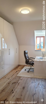 Ankleide / Homeoffice (Einrichtung KI-visualisiert)