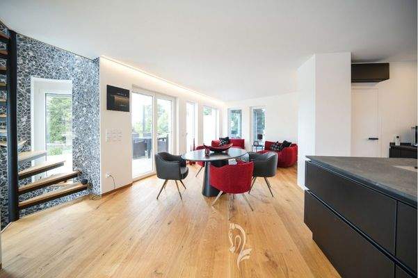 Wohnen und Designerküche