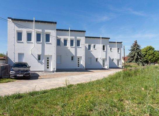 Blick zum Hauseingang