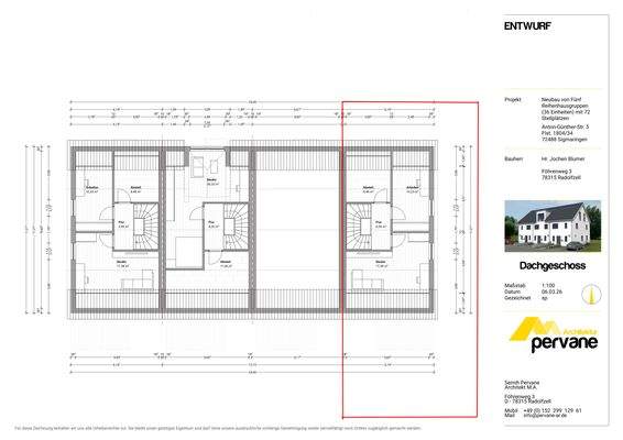 Grundriss DG - Haus B1
