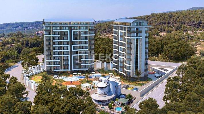 Elegant Design Sea View Apartments in Alanya Avsallar