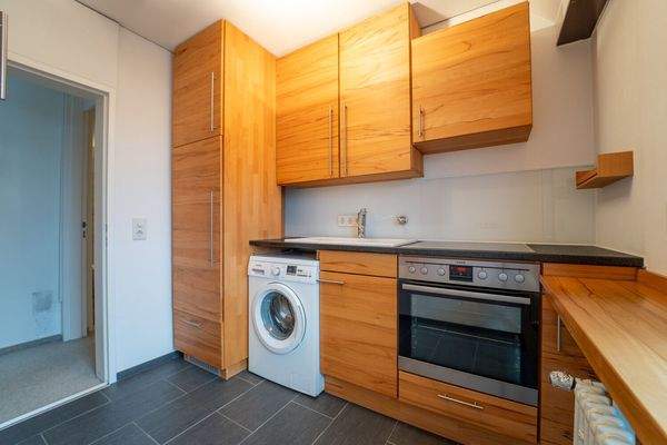 Integrierte Bio-Naturholzküche