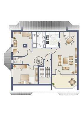 Grundriss 1. DG zur unverbindl. Illustration