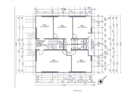 Grundriss Büro Erdgeschoss