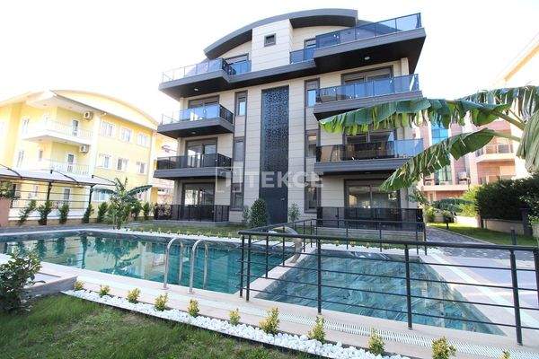 Properties in a Residential Complex with Pool in Antalya Belek