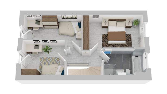 Obergeschoss - unverbindliche Illustration!