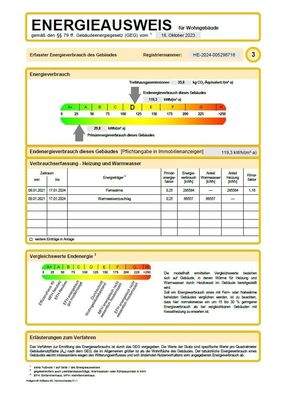 Skala Energieausweis Wohnteil