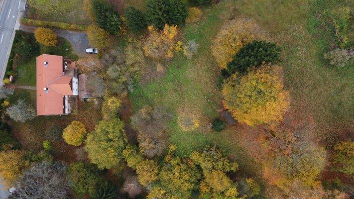 Blick auf das Grundstück