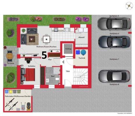 Grundriss Erdgeschoss WHS 2