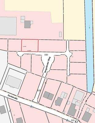 Flurkarte Helgoländer Weg Übersicht 541 mit Maßen