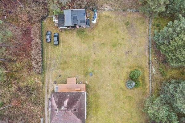 Drohnenansicht des Grundstücks