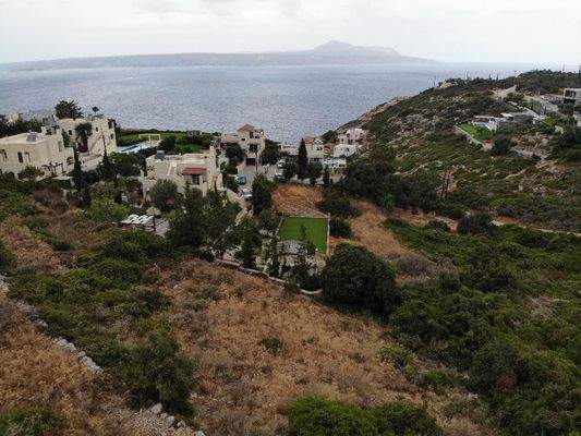 Kreta, Plaka: Atemberaubendes Grundstück mit Meer- und Bergblick zu verkaufen