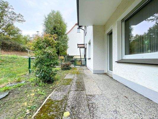 Terrasse vor dem Haus