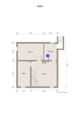 Grundriss Keller
