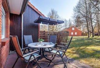 sonnige Terrasse