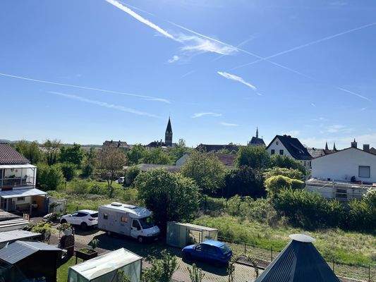 Blick vom Balkon zum Stadtzentrum - Haus 2/Dachgeschoss