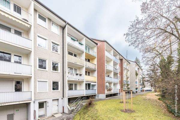 Blick auf die Balkone