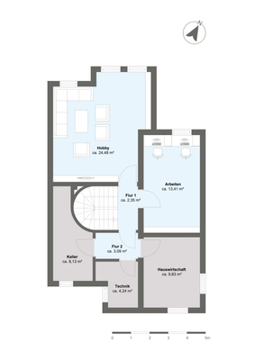 GRUNDRISS KELLERGESCHOSS