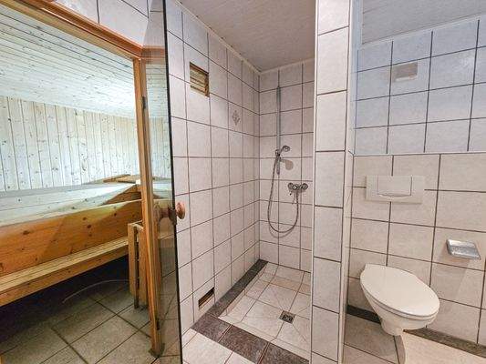 Sauna im UG