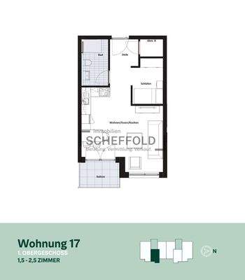 Grundriss Wohnung Nr. 17