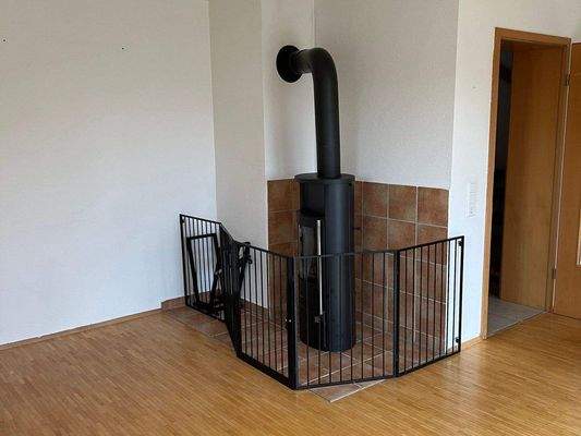 Wohnzimmer mit Kaminofen