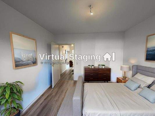 Virtual Staging Schlafzimmer 