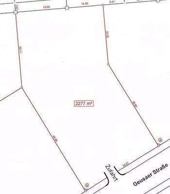 Lageplan mit Zufahrt