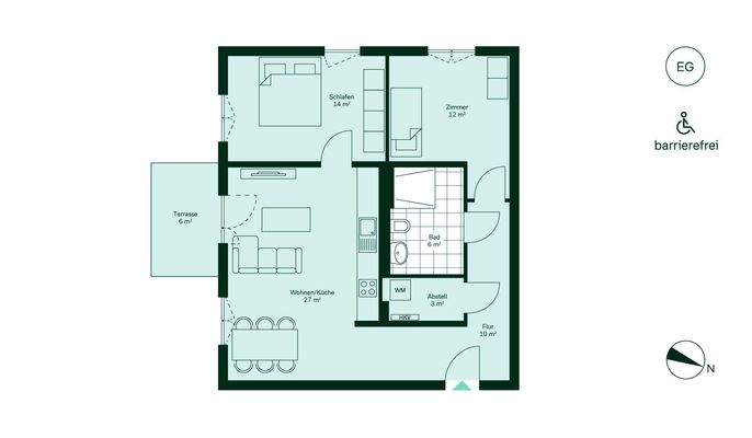 Grundriss der Eigentumswohnung