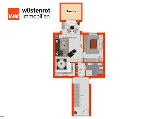 Grundriss Erdgeschosswohnung