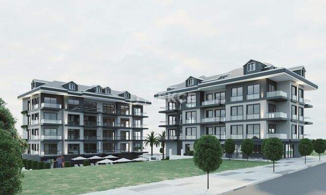 Elegant Apartments in a Rich Featured Complex in Alanya