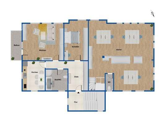 Grundriss Obergeschoss