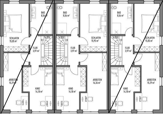 Grundriss Obergeschoss
