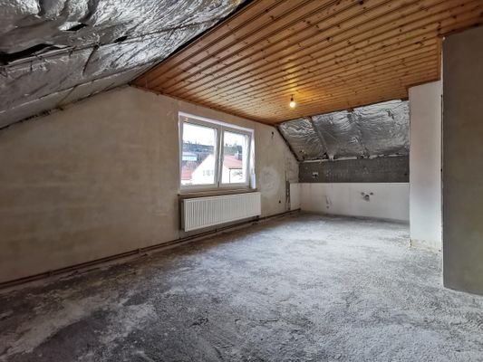 Wohn-/Küchen-/Essbereich im Dachgeschoss