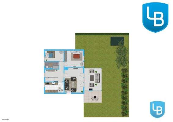 Außenbereich hinten