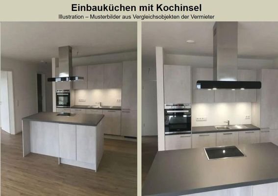 Einbauküche mit Kochinsel