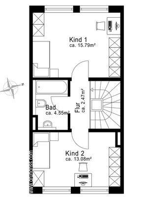 Grundriss Obergeschoss
