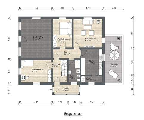 Grundriss Erdgeschoss 