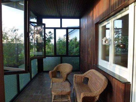 Wintergarten auf der Westseite ...