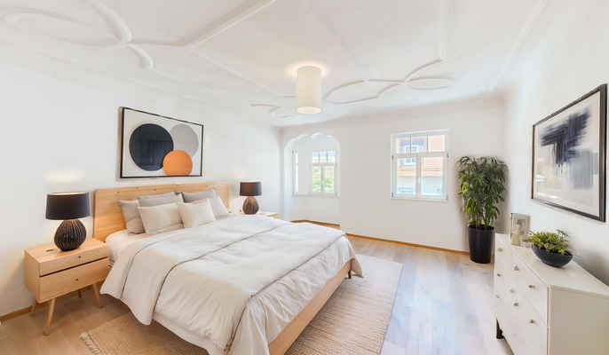 Einrichtungsbeispiel Schlafzimmer